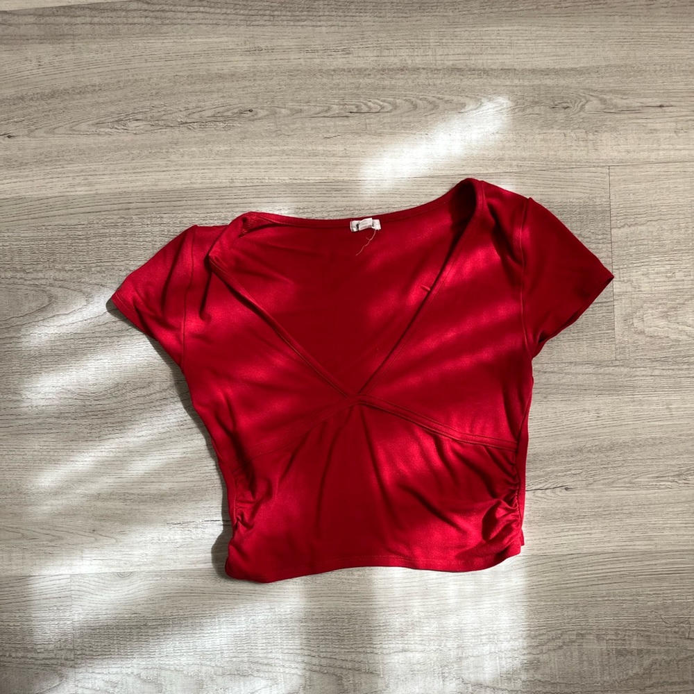 red crop top